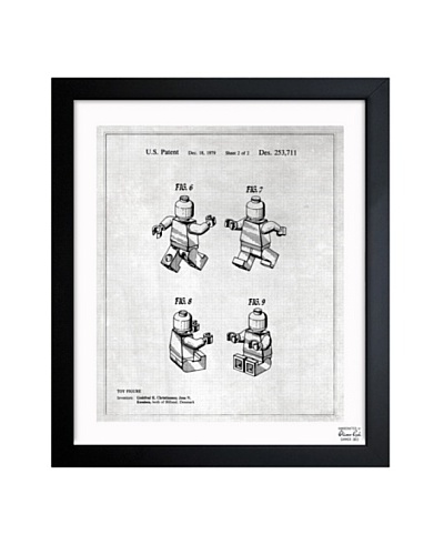 Oliver Gal Lego Toy Figure #2, 1979 – Gray Framed Art PrintAs You See
