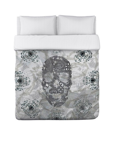 Oliver Gal by One Bella Casa Blair Skull Duvet Cover