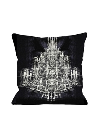Oliver Gal by One Bella Casa Montecarlo Crystal Pillow, Black White