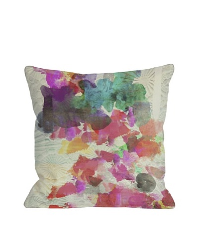 Oliver Gal by One Bella Casa Inside Her Eyes Square Pillow, Multi Brights