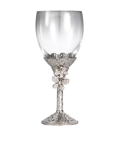 Olivia Riegel Butterfly Kiddush Cup with Hand-Set Clear Swarovski Crystals