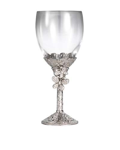 Olivia Riegel Butterfly Kiddush Cup with Hand-Set Clear Swarovski Crystals