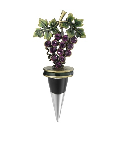 Olivia Riegel Grape Bottle Stopper with Swarovski Crystals