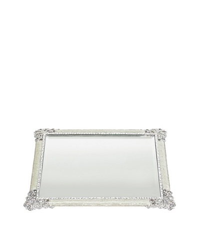 Olivia Riegel Swarovski Crystal Elegance Beveled Mirror Tray