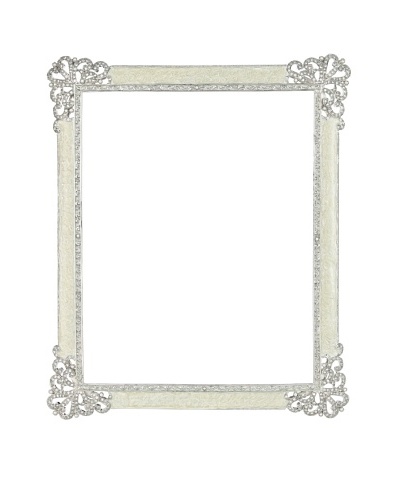 Olivia Riegel Swarovski Encrusted 8 x 10 Crystal Elegance Frame, White