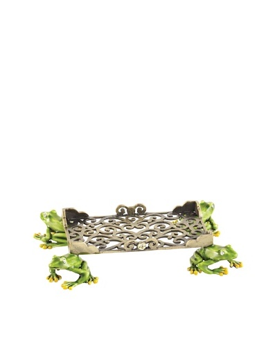 Olivia Riegel Swarovski Encrusted Frog Business Card Holder