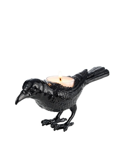 Olivia Riegel Crow Tea Light Holder with Swarovski Crystals