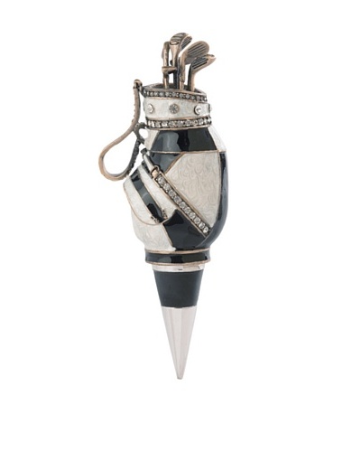 Olivia Riegel Swarovski Encrusted Golf Bag Bottle Stopper