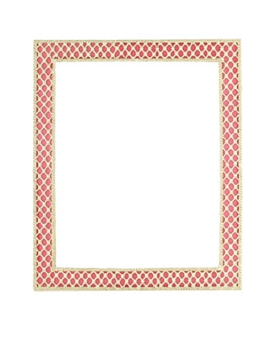 Olivia Riegel Susie 8 x 10 Pewter Lattice Frame, Pink