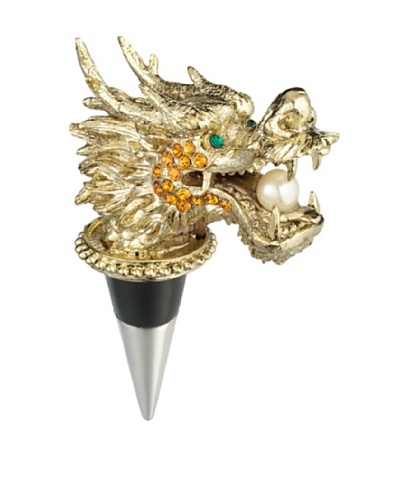 Olivia Riegel Swarovski Encrusted Dragon Bottle Stopper