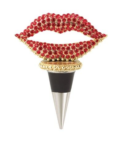 Olivia Riegel Swarovski Encrusted Lips Bottle Stopper