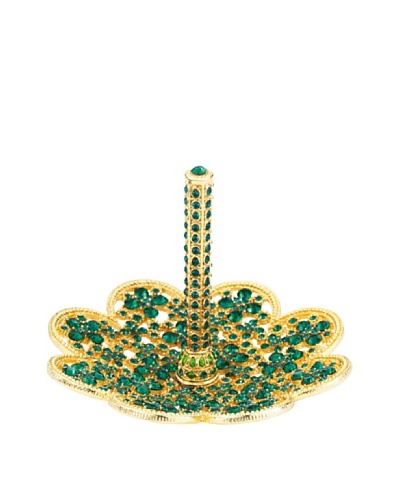 Olivia Riegel May Ring Holder with Emerald Swarovski® Crystals