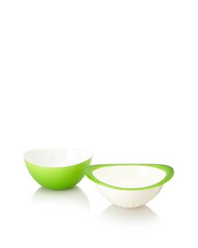 Omada Trendy Bowl and Colander Set [Green Grass]