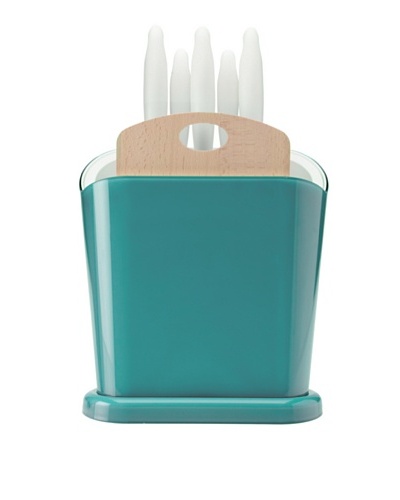 Omada 7-Piece Trendy Knife Block Set [Turquoise]