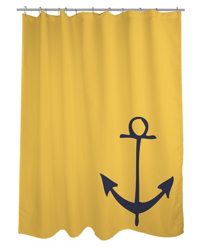 One Bella Casa Vintage Anchor Shower Curtain