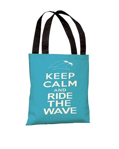 One Bella Casa Keep Calm & Ride The Waves Beach Tote Bag