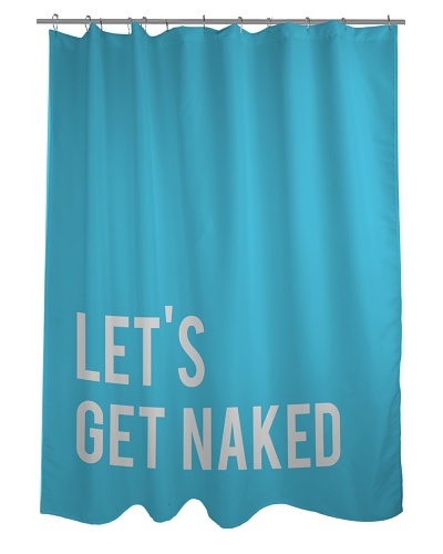 One Bella Casa Let's Get Naked Shower Curtain