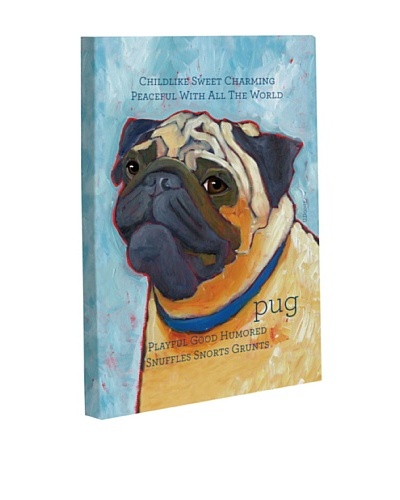 One Bella Casa Pug 2 Giclée Canvas Wall Décor