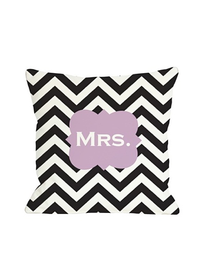 One Bella Casa Mrs. Chevron Pillow