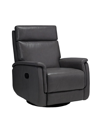 Onyx San Antonio Top Grain Leather Armchair, Grey