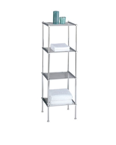 Organize It All Metro 4-Tier Shelf, Chrome