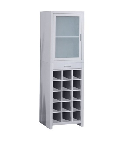 Organize It All Wine Cabinet, White