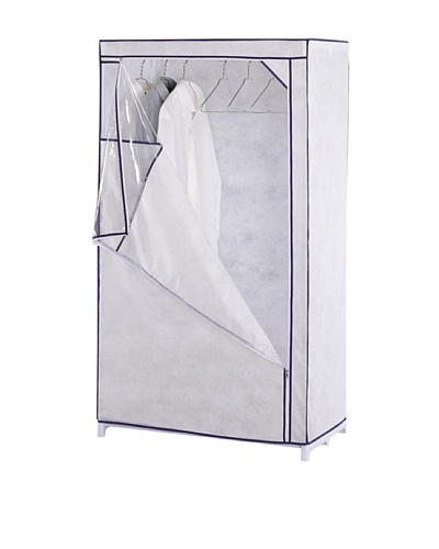 Organize It All White Storage Wardrobe