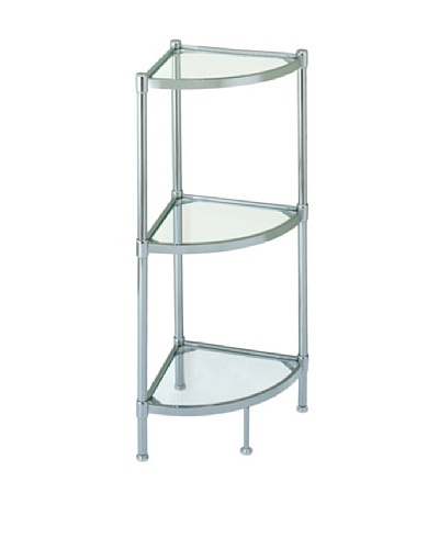 Organize It All Glacier 3-Tier Corner Shelf