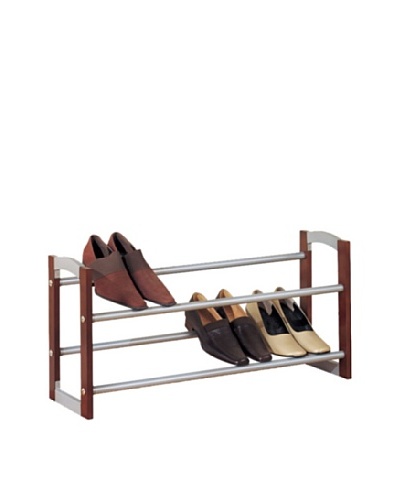 Organize It All 2-Tier Expandable Shoe Rack