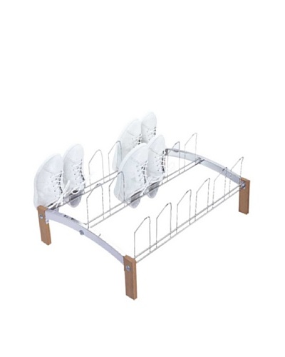 Organize It All 9-Pair Shoe Rack