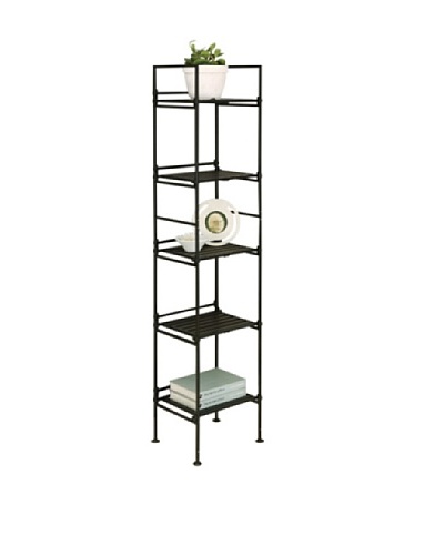 Organize It All Ebonize 5-Tier Square Shelf