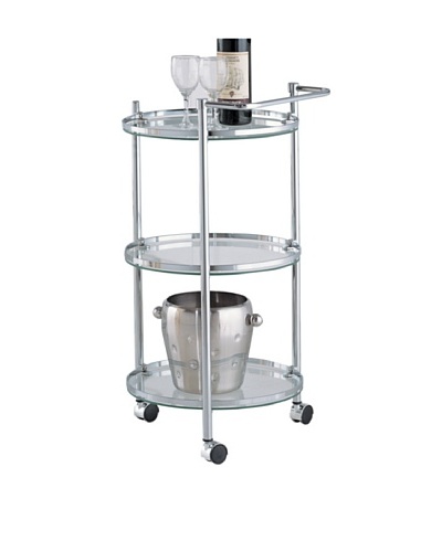 Organize It All Circular Serving Cart