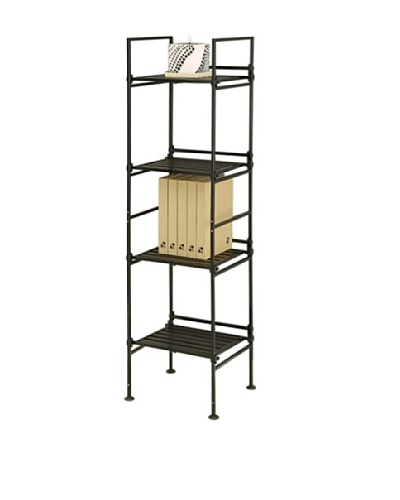 Organize It All Ebonize 4-Tier Square Shelf