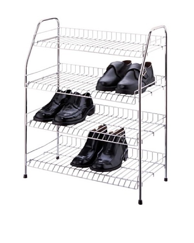 Organize It All 4-Tier Chrome Storage Shelf