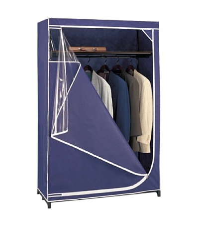 Organize It All Blue Deluxe Storage Wardrobe