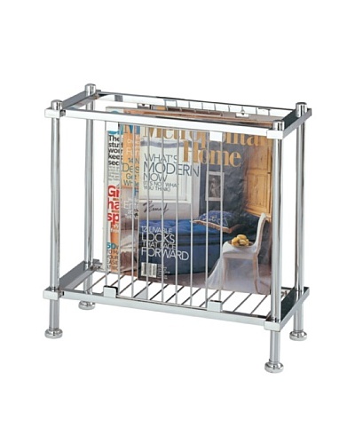 Organize It All Metro Magazine Holder, Chrome