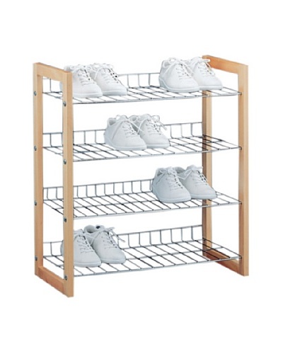 Organize It All 4-Tier Shoe Shelf