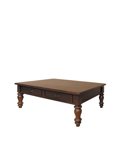 Orient Express Buster Turned Leg Coffee Table, Espresso