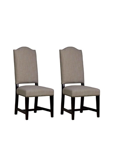 Orient Express Set of 2 Madrid Side Chairs, Almond