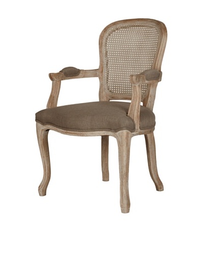 Orient Express Gwendolyn Cane Back Arm Chair, Oak