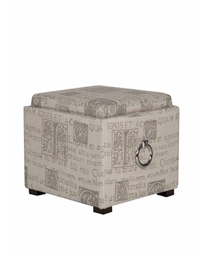 Orient Express Script Storage Ottoman , Notes