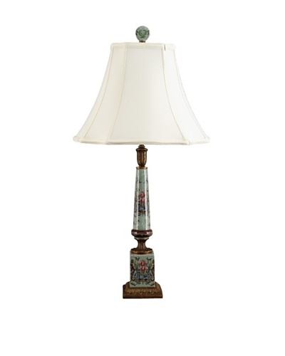 Oriental Danny Camellia Table Lamp