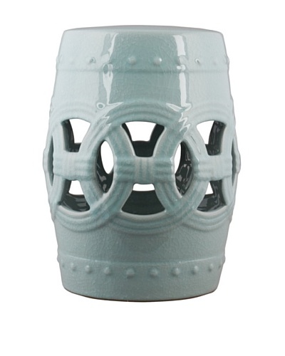 Oriental Danny Circle of Happiness Garden Stool, Celadon