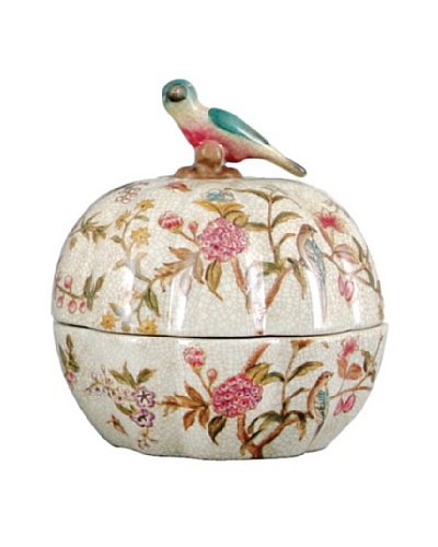 Oriental Danny Emma Garden Porcelain Round Box