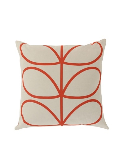 Orla Kiely Red Down Pillow