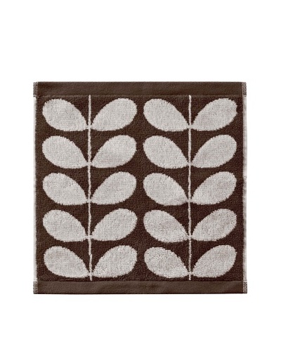 Orla Kiely Stem Jacquard Wash Cloth, Nutmeg