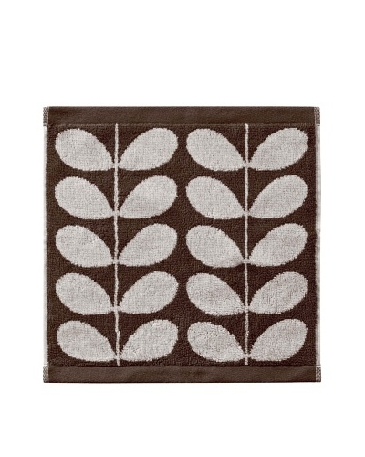 Orla Kiely Stem Jacquard Wash Cloth, Nutmeg