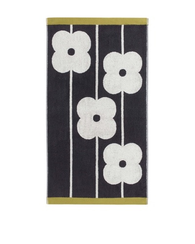 Orla Kiely Flower Abacus Bath Sheet, Slate