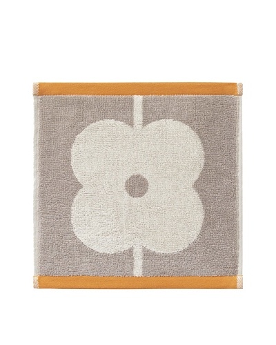 Orla Kiely Flower Abacus Wash Cloth, Mushroom