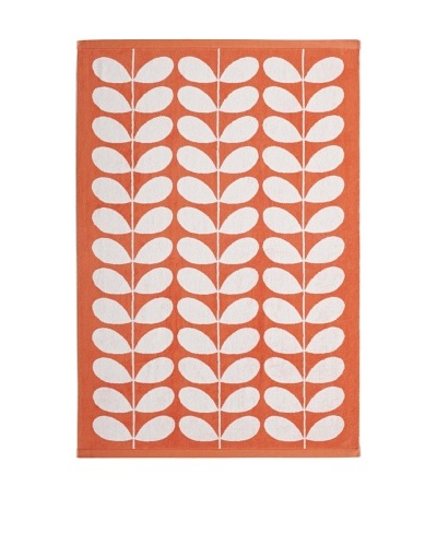 Orla Kiely Stem Jacquard Bath Towel, Clementine